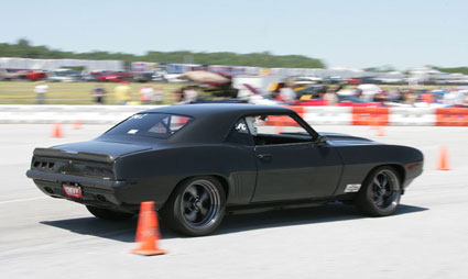 Chassisworks equipped 1969 Camaro on autocross course